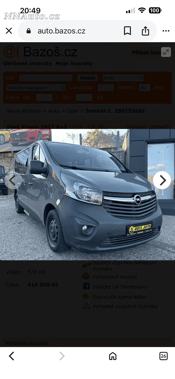 Opel Vivaro Tourer 2017 na prodej – hlavní fotografie